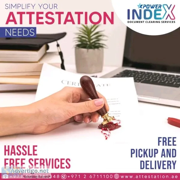 Attestation services in abu dhabi