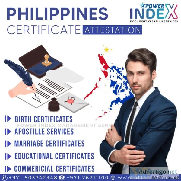 Philippines certificate attestation in abu dhabi