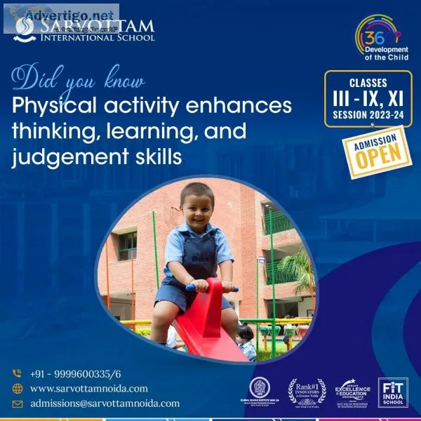Best international school in greater noida west- sarvottam inter