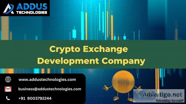 Crypto exchange development company- addus technologies
