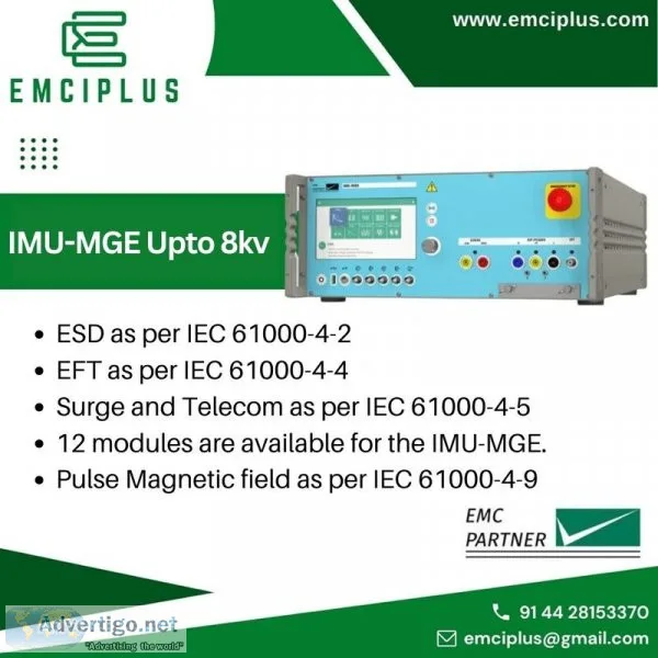 Emci plus s imu-mge upto 8kv, emi emc testing