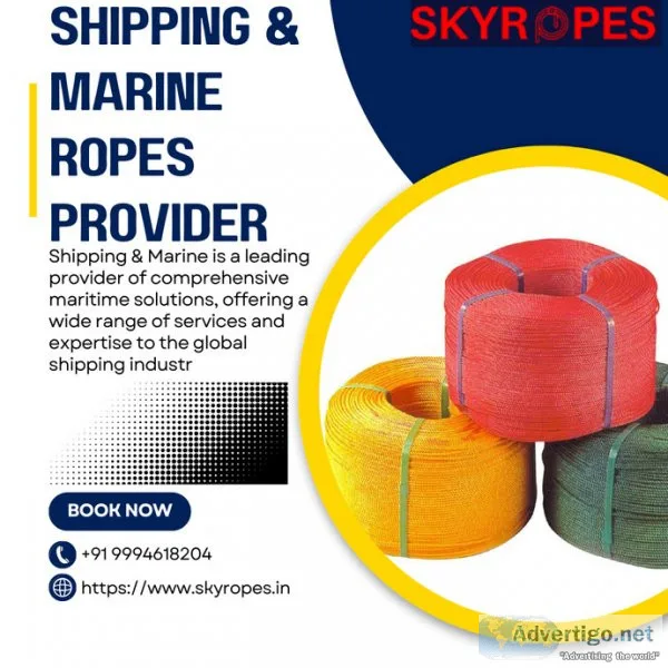 Leading shipping & marine ropes provider | sky ropes
