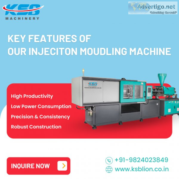 Key features of plastic moulding machinery manufacturer