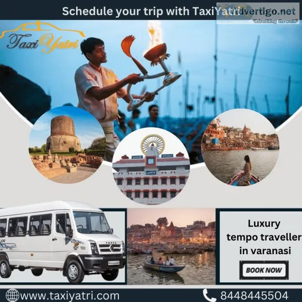 Book tempo traveller in varanasi via taxiyatri