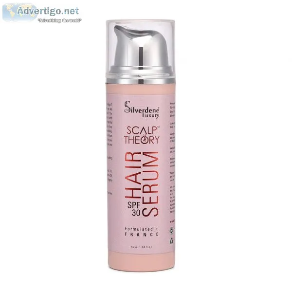Using scalp theory hair serum protect your hair from sun ray dam