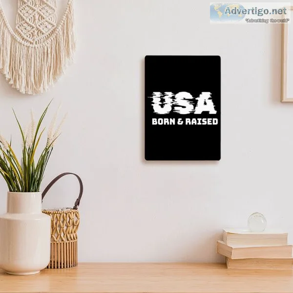 Born in the usa metal photo prints
