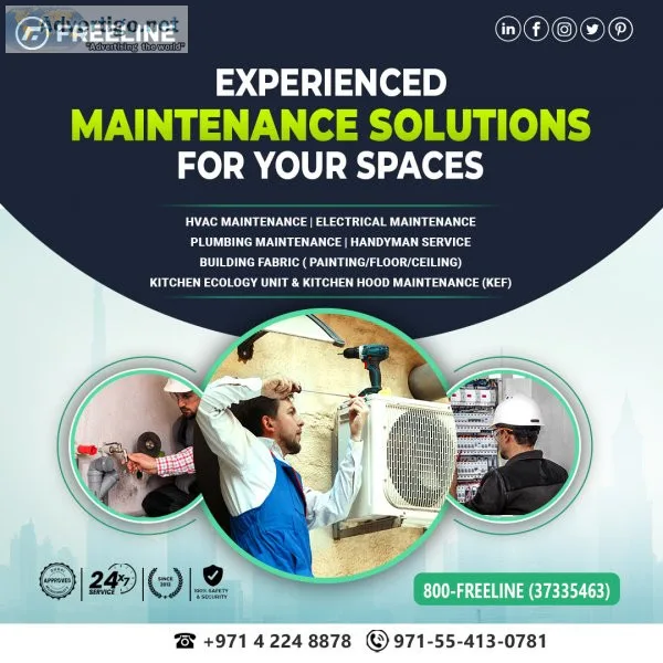 Professional cleaning services in dubai | freeline uae