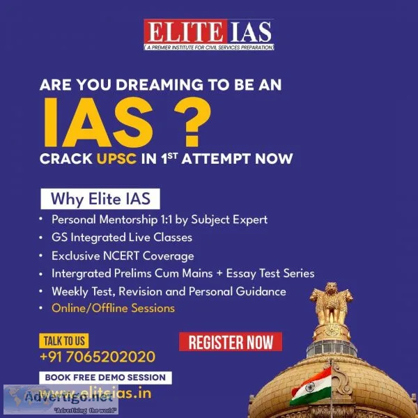 Achieve success with the best coaching for upsc in delhi - elite