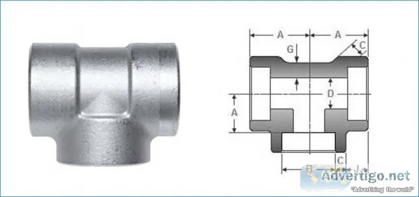 Socket weld unequal tee exporters in india