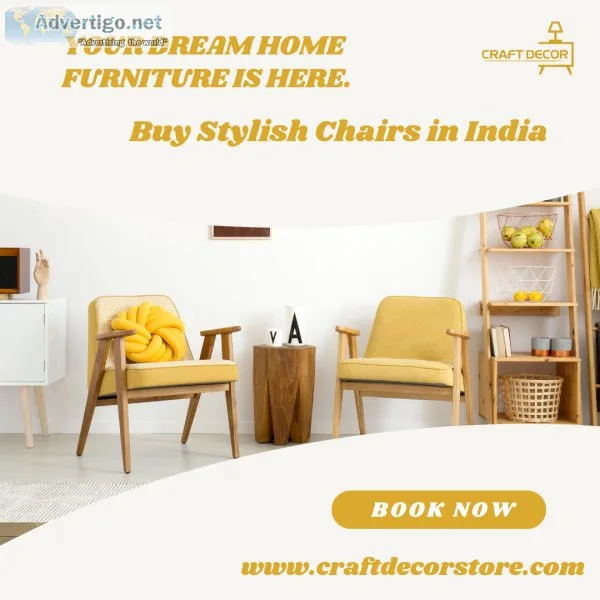 Buy stylish chairs in india-craft deocr store