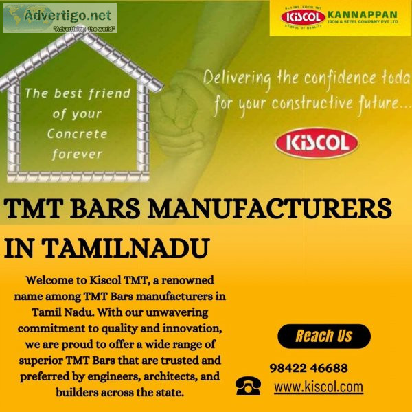 Tmt bars manufacturers in tamil nadu