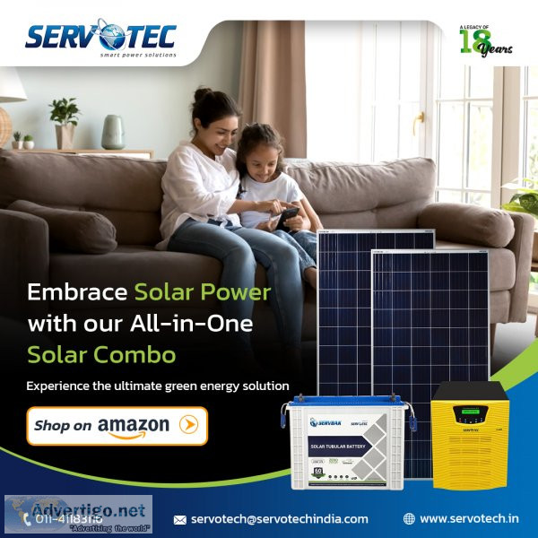 Buy solar products combo from servotech