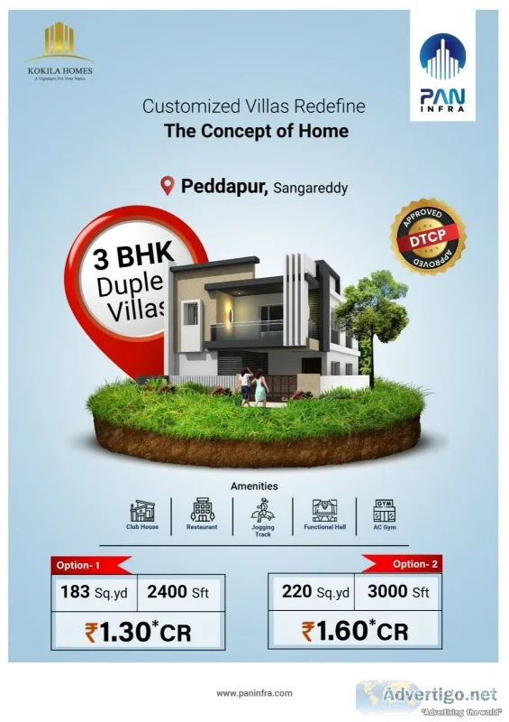 Residential, open, villa, plots