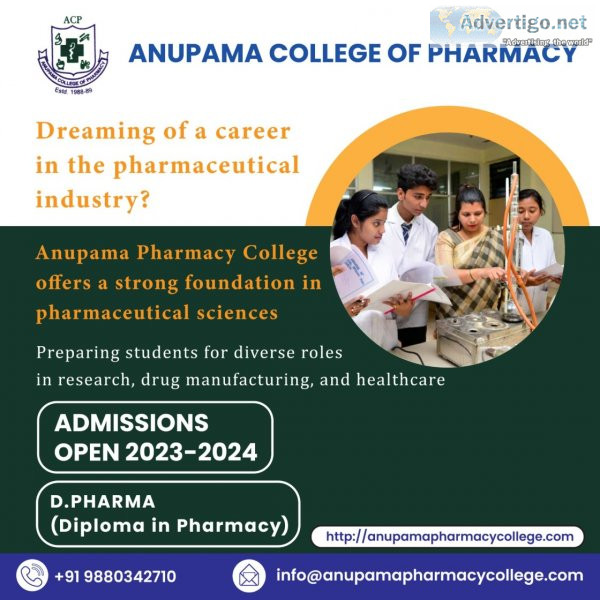 Anupama college of pharmacy - top-ranked best d pharmacy college