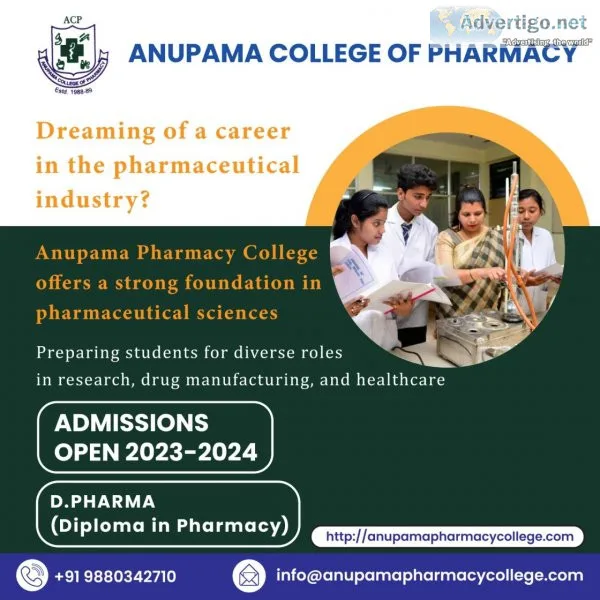 Anupama college of pharmacy - top-ranked best d pharmacy college