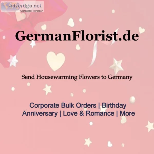 Welcome them home with housewarming flowers in germany