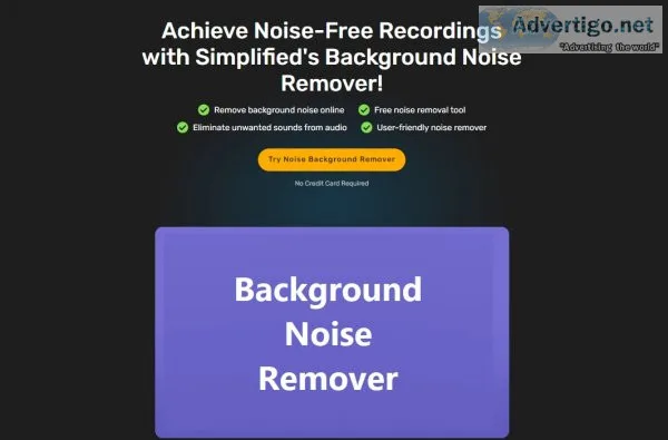 Simplified s background noise remover tool - elevate your audio 