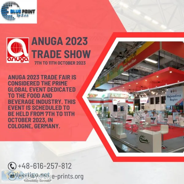 Shape the future of f&b industry by participating in the anuga 2