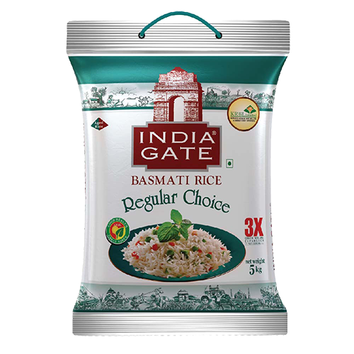 Enjoy the real taste with india gate regular choice basmati rice