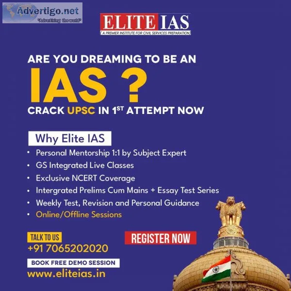 Join elite ias academy - the best coaching for upsc in delhi