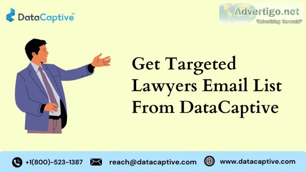 Get targeted lawyers email list from datacaptive