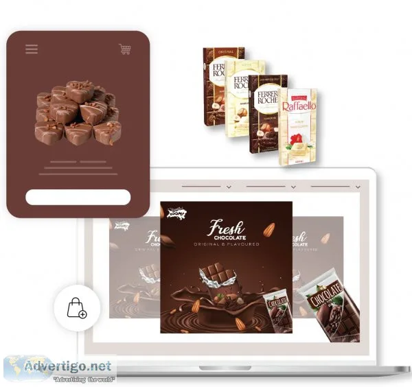 Make an ecommerce website & start online chocolate shop
