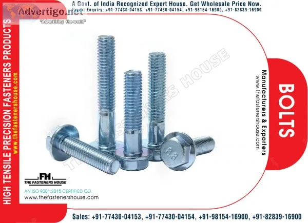 Hex bolts manufacturers exporters wholesale suppliers in india l