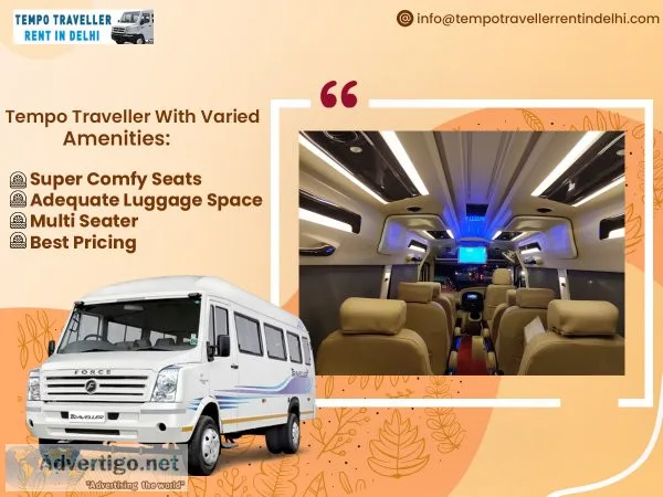 Tempo traveller rent in delhi