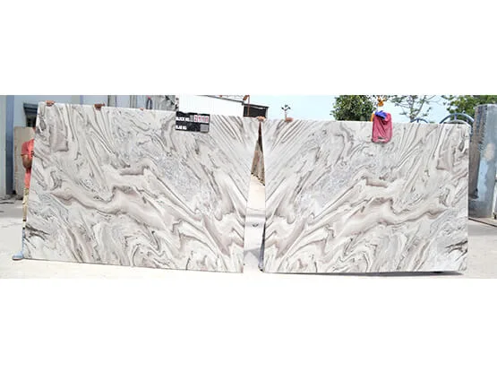 Timeless elegance of bruno white marble and black granite stone