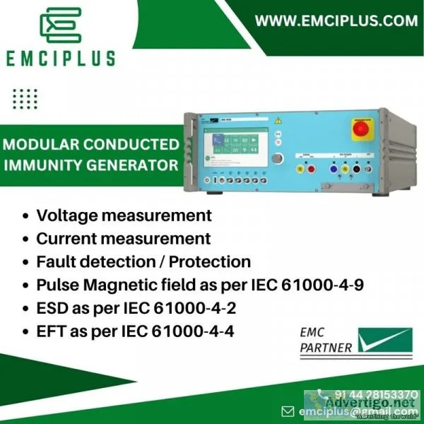 Emci plus s imu-mgs modular conducted immunity generator up to 5