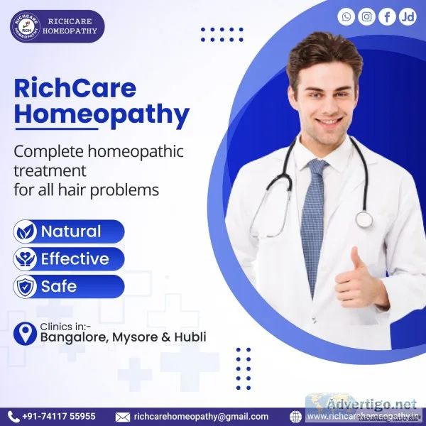 Homeopathy treatment | hair fall solution for all hair condition