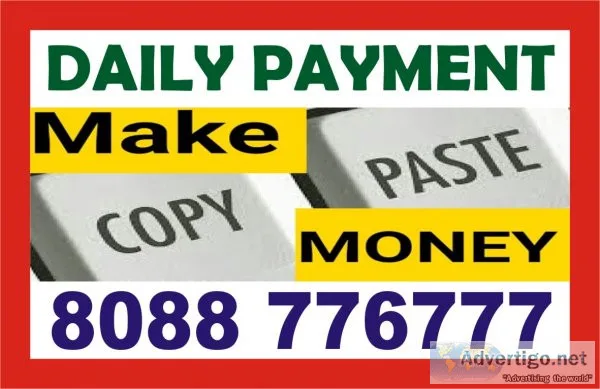 Copy paste, click job, data entry