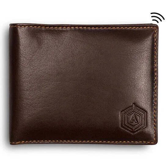 Gps trackable men s wallet