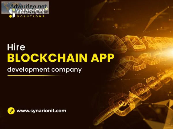 Build the future with blockchain app development