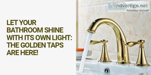 Gold bathroom fittings