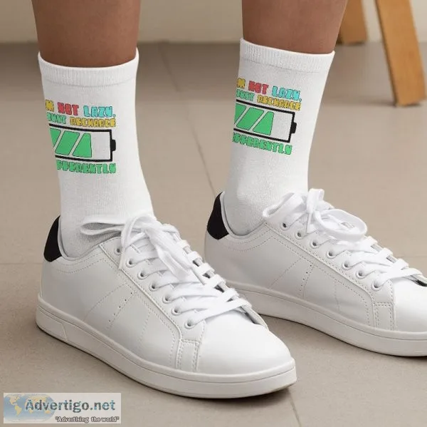 I am not lazy socks
