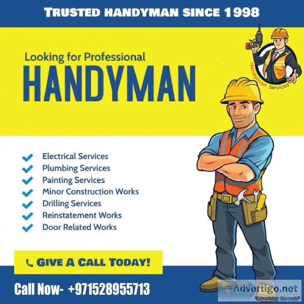 Handyman services dubai - +971528955713