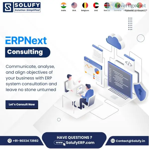 Erpnext consulting services -solufy