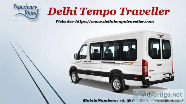 Modified luxury tempo traveller on rent
