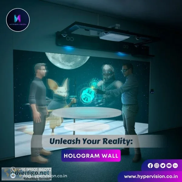 3d hologram wall