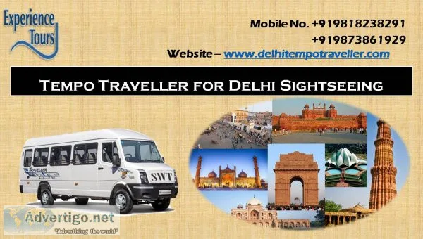 Modified luxury tempo traveller on rent
