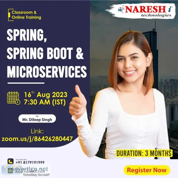 Best spring boot course naresh it
