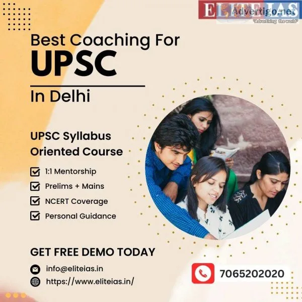 Elite ias academy: unleash your potential for upsc exams in delh