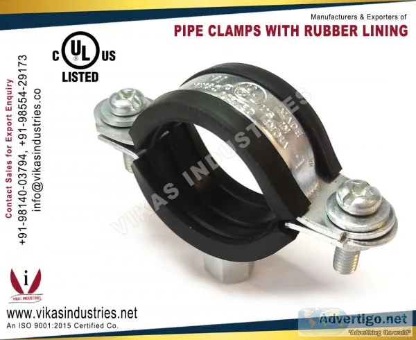 Pipe clamps manufacturers suppliers exporters in india punjab lu