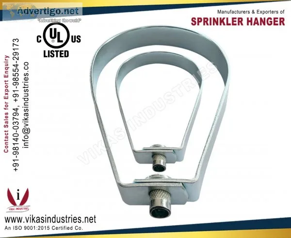 Sprinkler hanger manufacturers suppliers exporters in india punj
