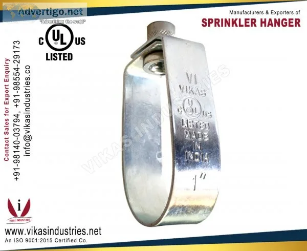 Sprinkler hanger manufacturers suppliers exporters in india punj