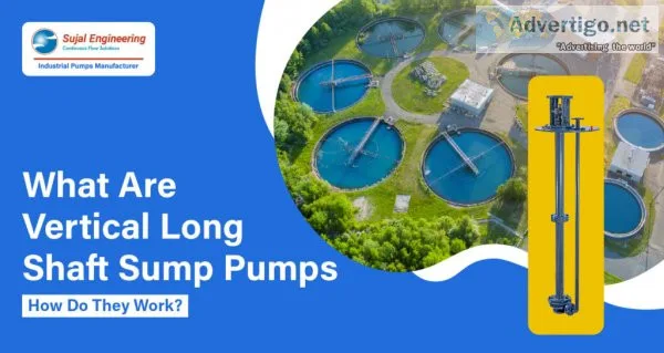 What are vertical long shaft sump pumps? how do they work?