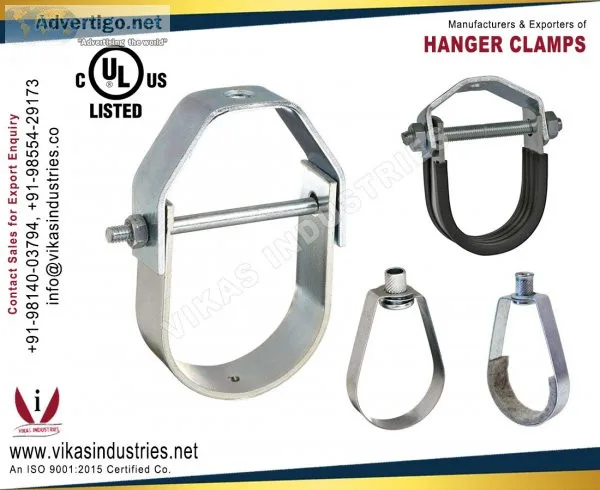 Hanger clamps manufacturers suppliers exporters in india punjab 