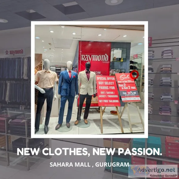 Raymond custom tailoring in sahara mall, mehrauli, gurgaon | ray