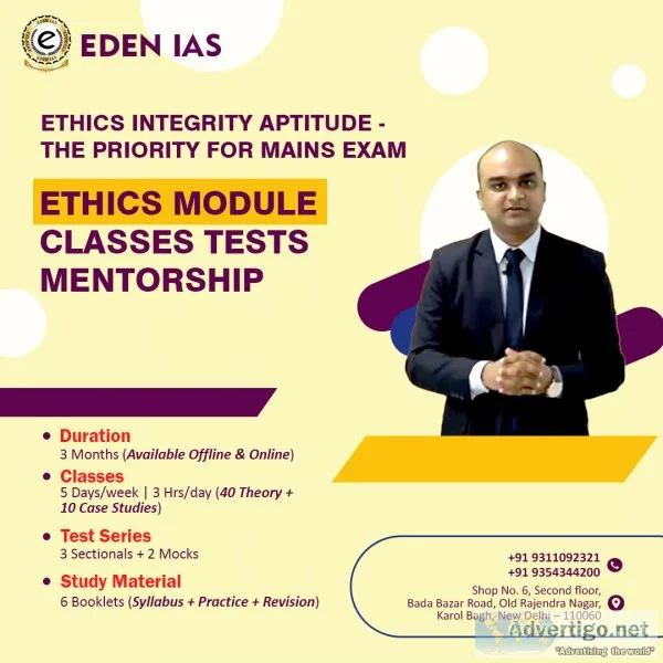 What is the best coaching institute for ethics gs 4?